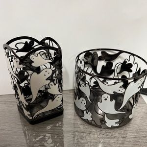 Bath and Body Works Soap and Candle holder set